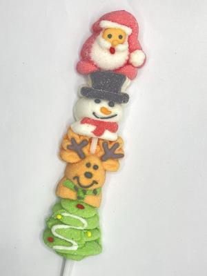 লাঠিতে সুন্দর মার্শমেলো অক্ষর