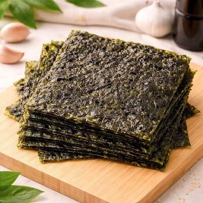 বিআরসি সার্টিফাইড গ্লুটেন-মুক্ত কম-ফ্যাটযুক্ত রোস্ট করা সিউইড স্ন্যাকস, যা খুচরা ও খাদ্য শিল্পের জন্য সি সল্ট ফ্লেভারযুক্ত